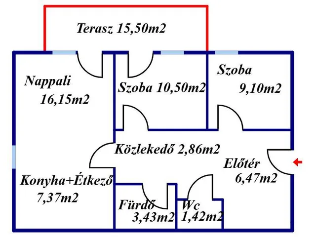 Eladó lakás Kecskemét 57 nm