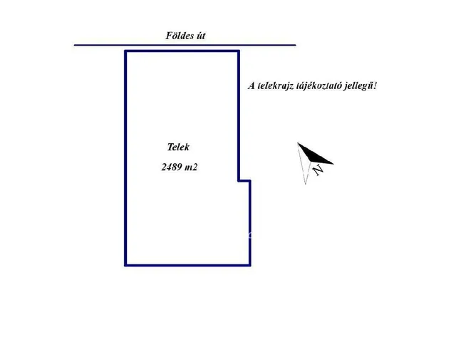 Eladó telek Cegléd 2489 nm