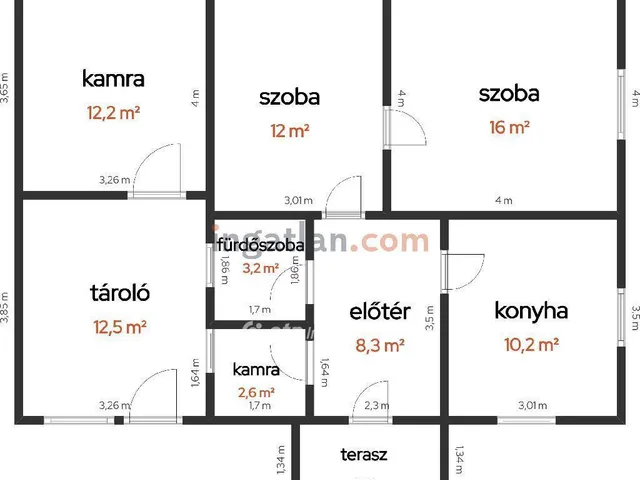 Eladó ház Tiszakécske 52 nm