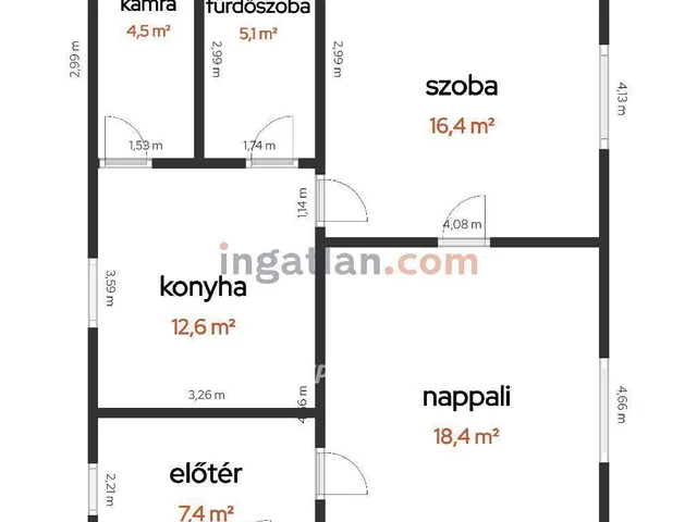 Eladó ház Tiszakécske 64 nm