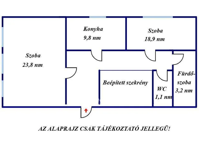 Eladó lakás Lajosmizse 59 nm