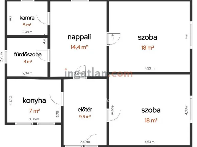 Eladó ház Tiszakécske 75 nm