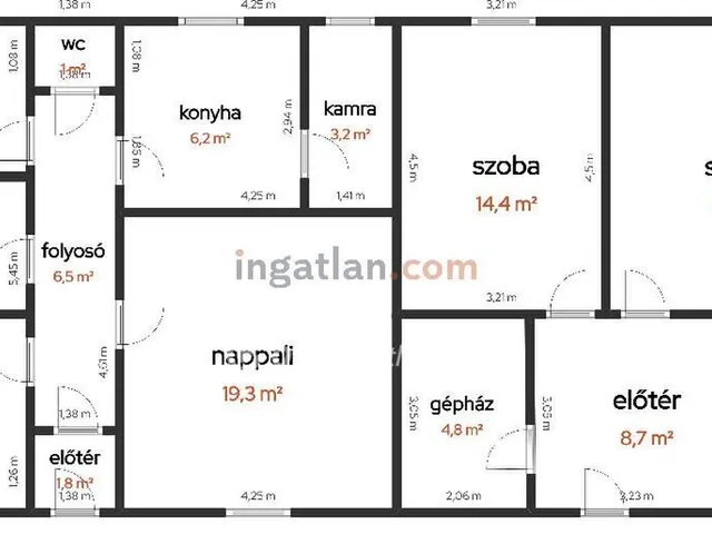 Eladó ház Kocsér 108 nm