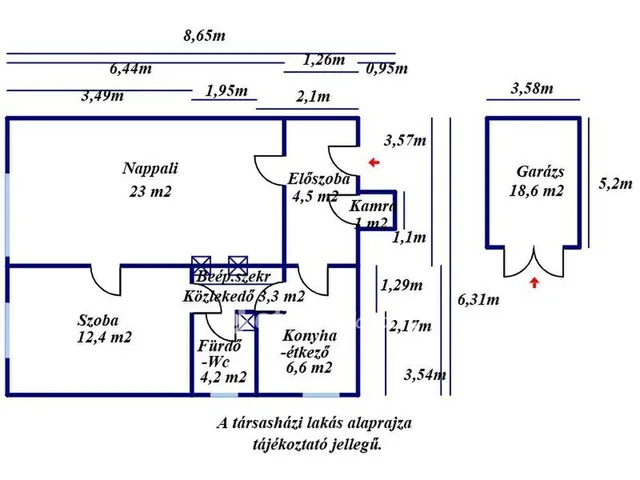 Eladó lakás Kecskemét 56 nm