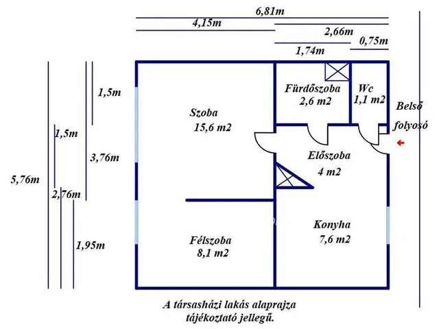Eladó lakás Kecskemét 39 nm