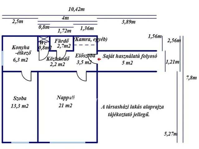 Eladó lakás Kecskemét 50 nm