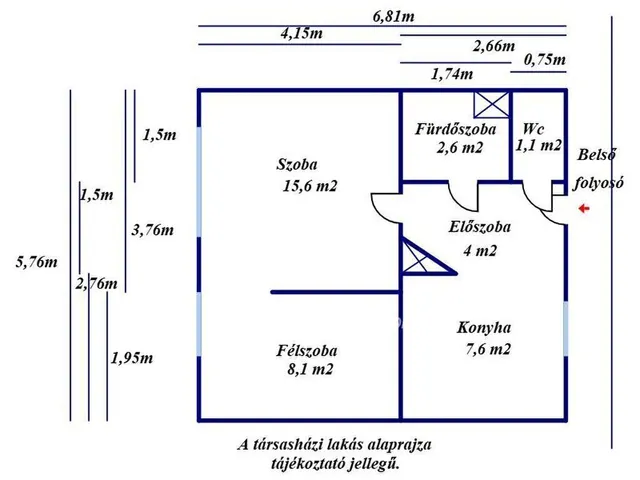 Eladó lakás Kecskemét 39 nm