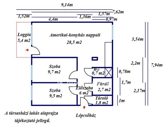 Eladó lakás Kecskemét 62 nm