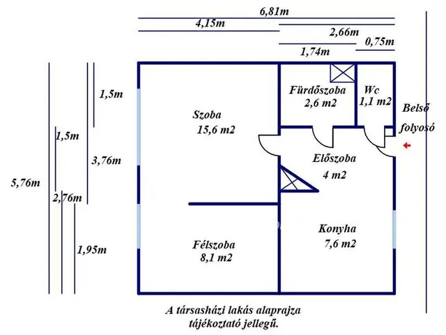 Eladó lakás Kecskemét 39 nm