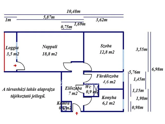 Eladó lakás Nagykőrös 55 nm