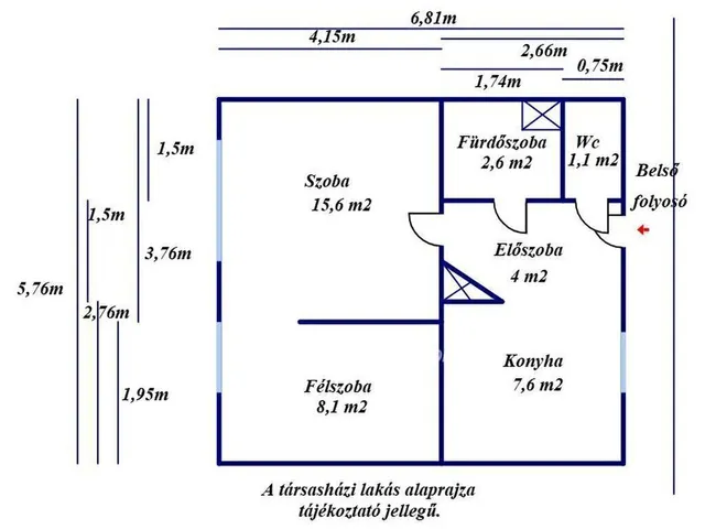 Eladó lakás Kecskemét 39 nm