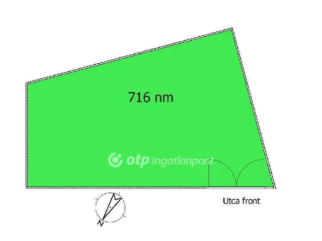Eladó telek Taksony 716 nm