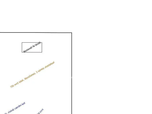 Eladó telek Mogyoród 750 nm