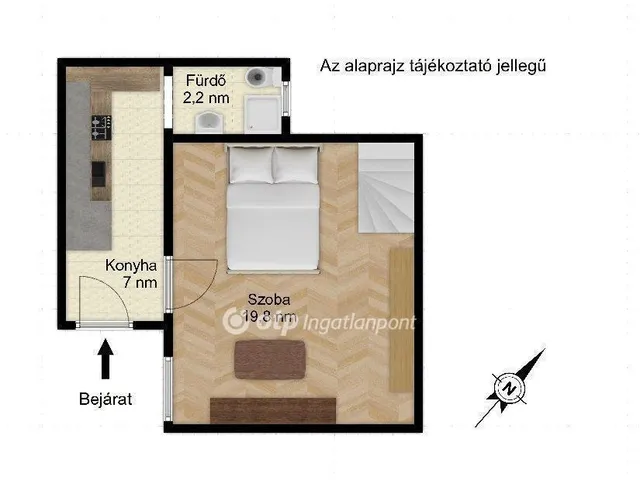 Eladó lakás Budapest VII. kerület 29 nm