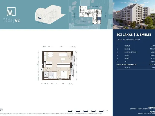 Eladó lakás Budapest IX. kerület 43 nm