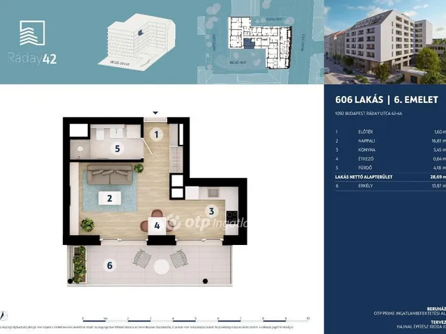 Eladó lakás Budapest IX. kerület 28 nm