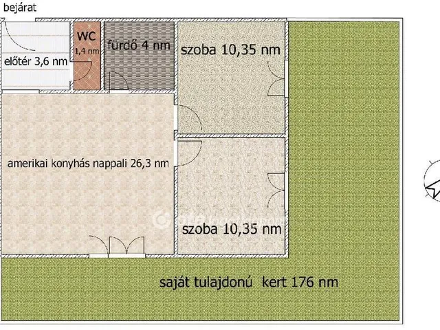 Eladó lakás Halásztelek 56 nm