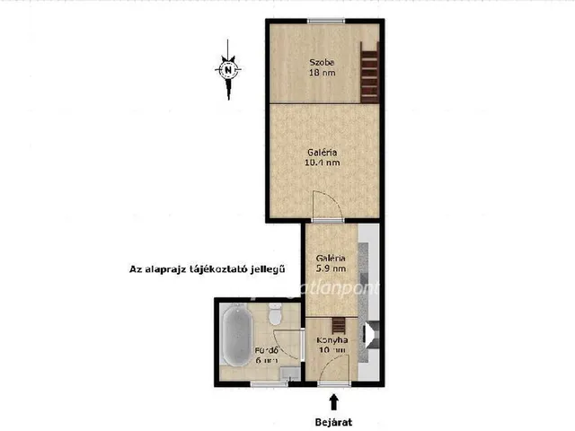 Eladó lakás Budapest VIII. kerület 33 nm