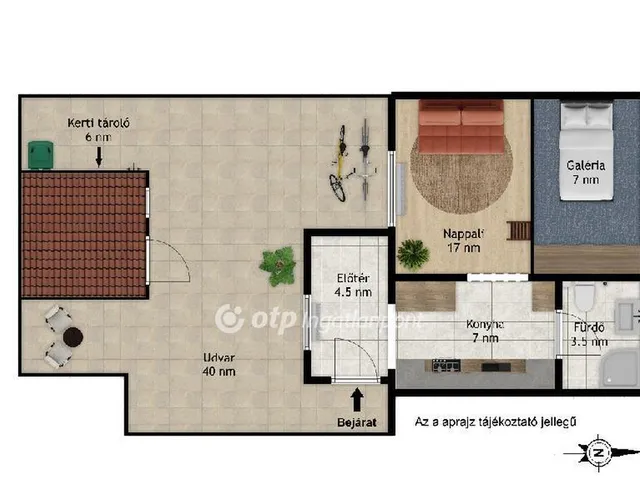 Eladó lakás Budapest XXI. kerület 32 nm