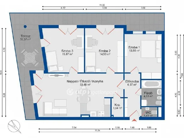 Eladó lakás Budapest XVIII. kerület 108 nm