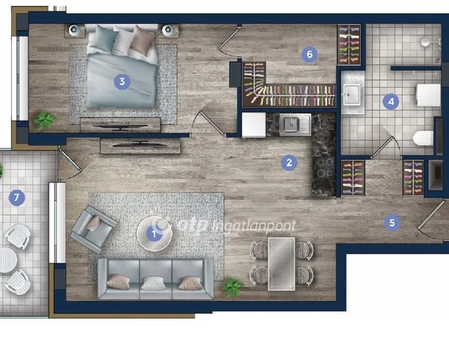 Eladó lakás Budapest XIII. kerület 57 nm