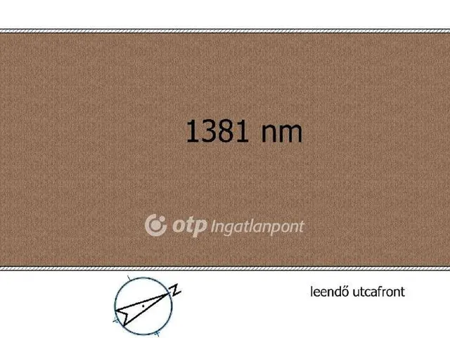 Eladó telek Dunaharaszti 1381 nm