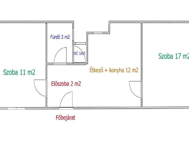 Eladó lakás Budapest VI. kerület, Nagykörúton belüli terület 46 nm