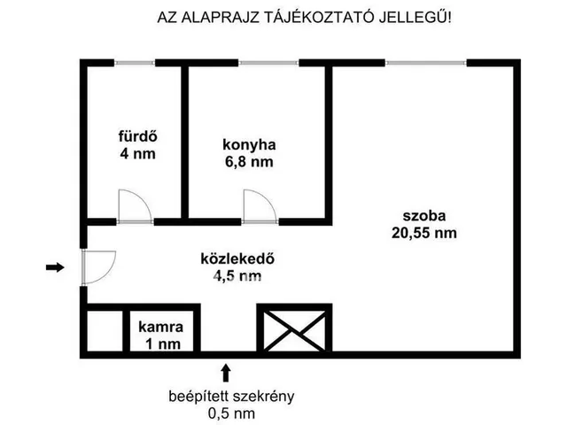 Eladó lakás Budapest XIV. kerület 37 nm