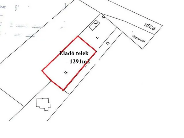 Eladó telek Dömsöd 1291 nm