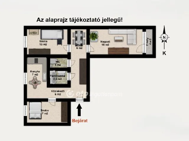 Eladó lakás Budapest XVIII. kerület 60 nm