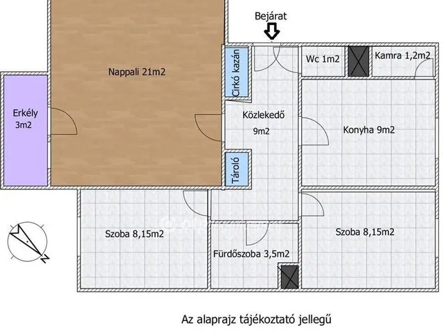 Eladó lakás Budapest XVIII. kerület 61 nm