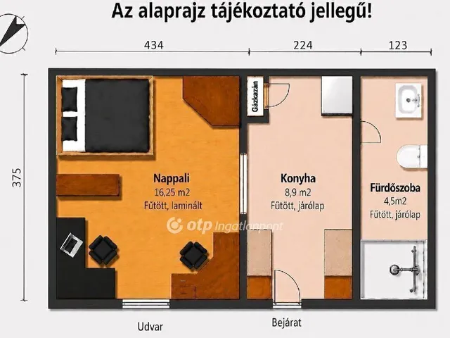 Eladó lakás Budapest XIX. kerület, Kispest 32 nm
