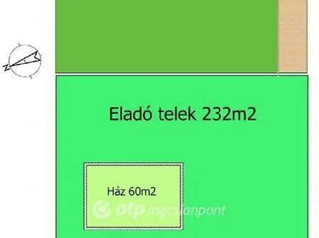 Eladó telek Szigetszentmiklós 232 nm