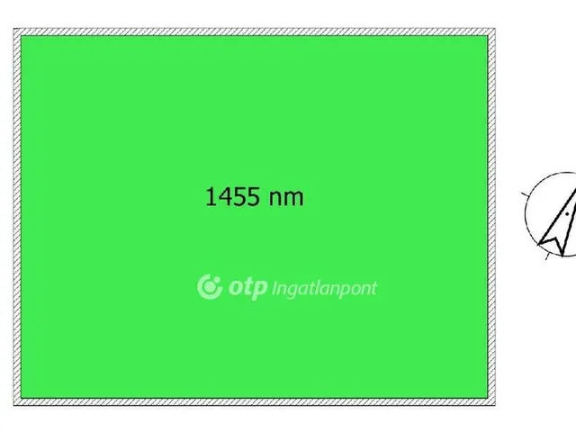 Eladó telek Tököl 1455 nm