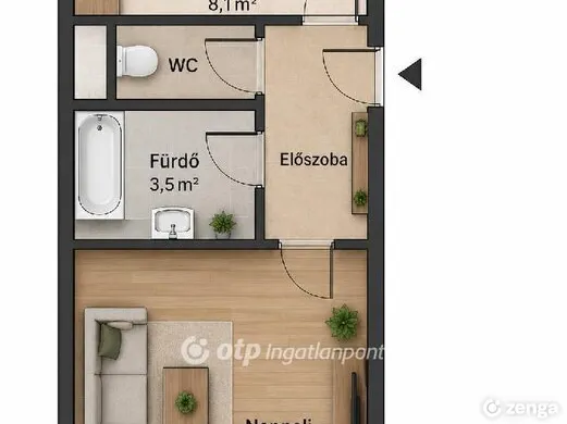 Eladó lakás Budapest XX. kerület 34 nm