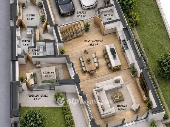 Eladó ház Dunavarsány, Naprózsa lakópark 212 nm