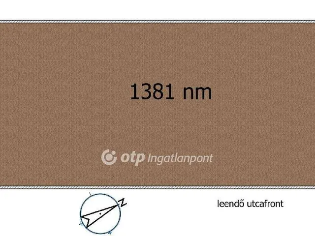 Eladó telek Dunaharaszti 1381 nm