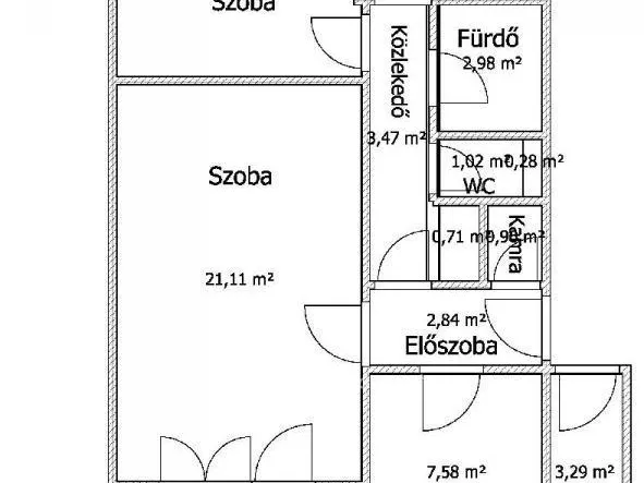 Eladó lakás Gyöngyös 62 nm