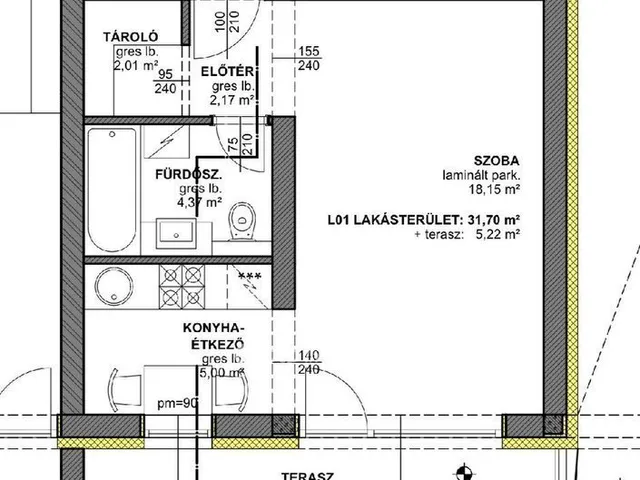 Eladó lakás Eger 36 nm