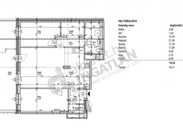 Kiadó lakás Budapest XIII. kerület, Röppentyű utca 77 nm