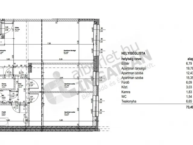 Kiadó lakás Budapest XIII. kerület, Röppentyű utca 73 nm