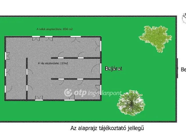 Eladó telek Dömsöd 856 nm