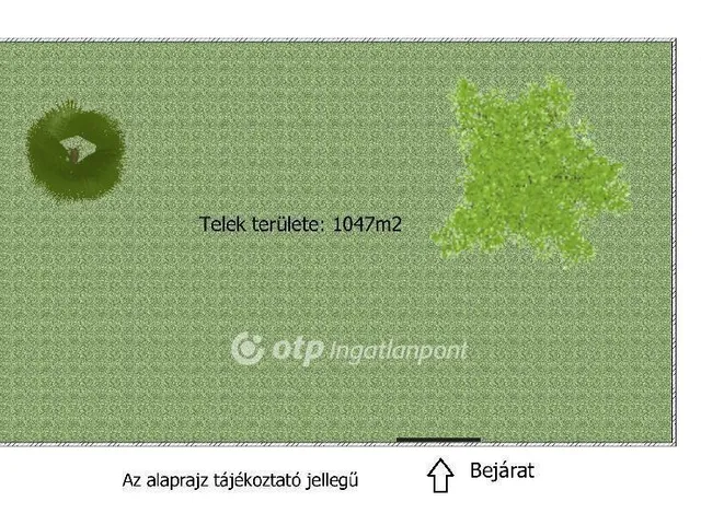 Eladó telek Halásztelek 1047 nm