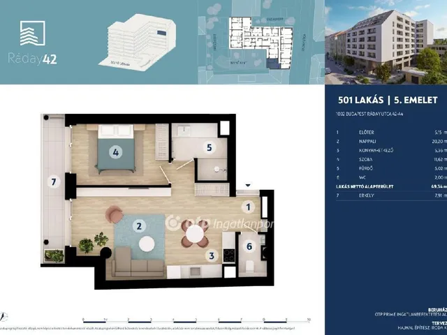 Eladó lakás Budapest IX. kerület 49 nm