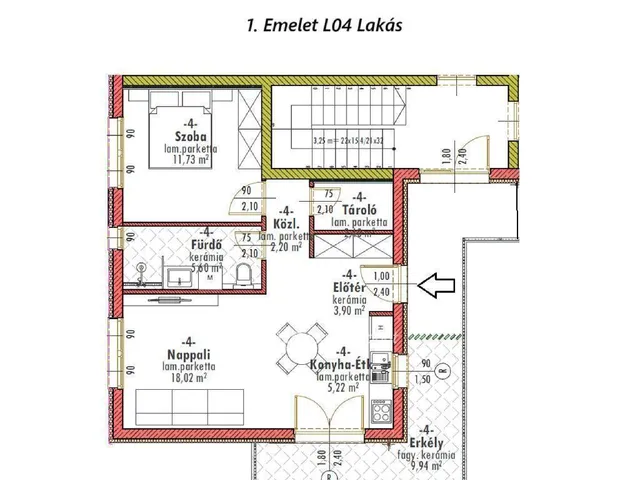 Eladó lakás Monorierdő 52 nm