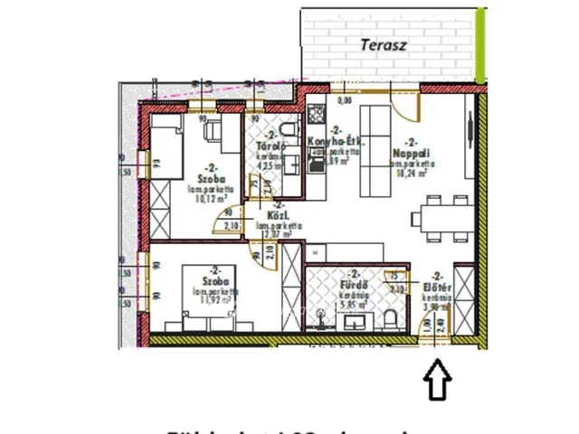 Eladó lakás Monorierdő 63 nm