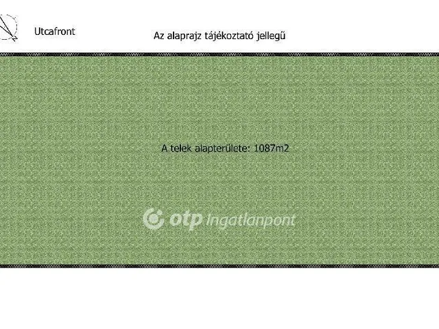 Eladó telek Bugyi 1087 nm