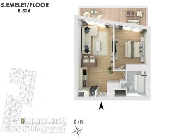 Eladó lakás Budapest XIII. kerület 42 nm