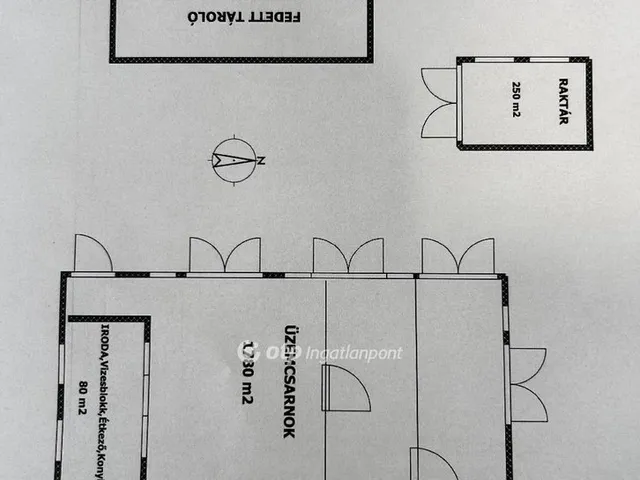 Eladó kereskedelmi és ipari ingatlan Tass 1780 nm