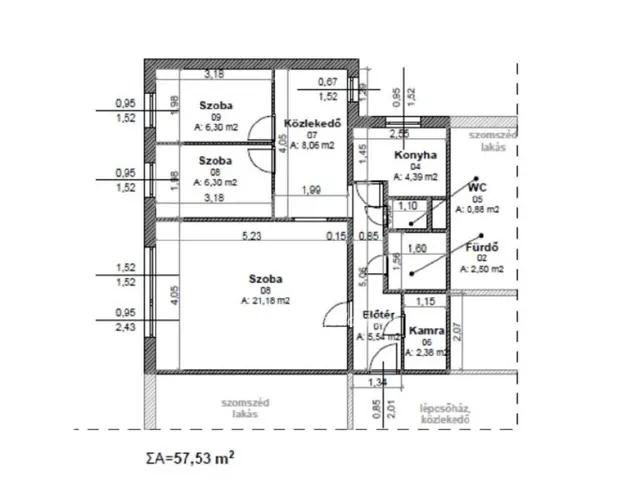 Eladó lakás Budapest XXI. kerület 58 nm